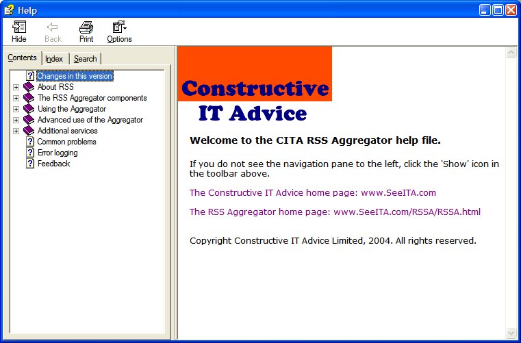 The Aggregator help introduction